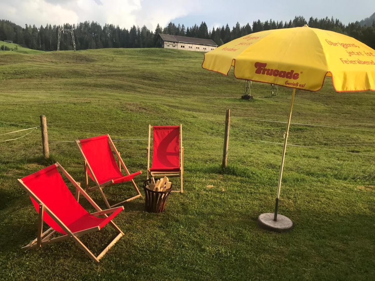 Ferienwohnung Bergblick Am Rande Der Wildnis Sibratsgfäll Eksteriør billede